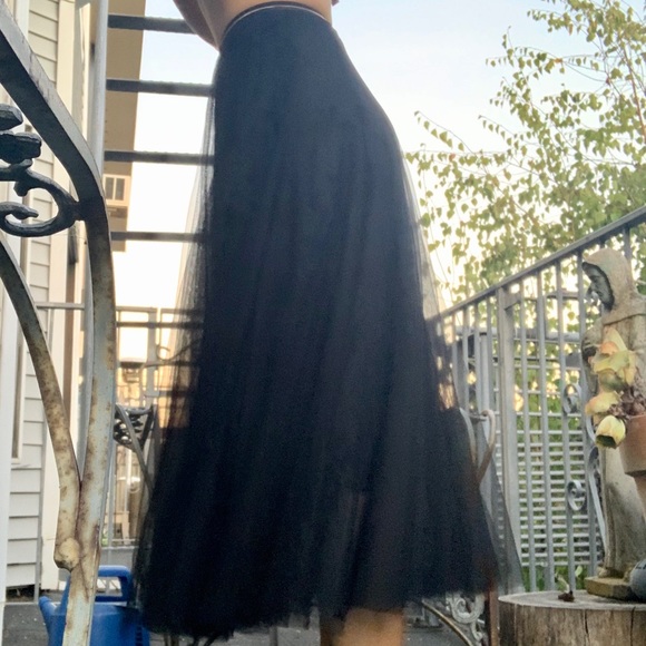 Tulle maxi ballerina Paris bohemian skirt - Picture 9 of 13